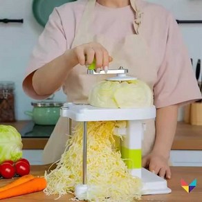 양배추 슬라이스 채칼 식당 수동 업소용 채썰기 야채 채써는기계 양파슬라이스 절단기, 얇은 강판, 1개