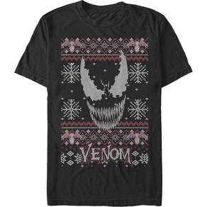 ROCKPANDA Venom Faux Ugly Knit Mavel Comics 반팔티