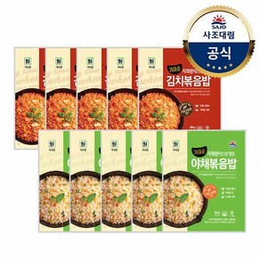 [대림냉동] 야채볶음밥/김치볶음밥 택 180g x10개, 10개