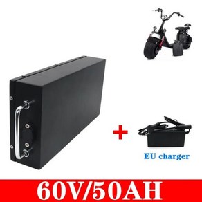 전기 자동차 리튬 배터리 할리 2 륜 접이식 시티코코 전기 스쿠터용 60V 20Ah 30Ah 40Ah 2000W, 1개