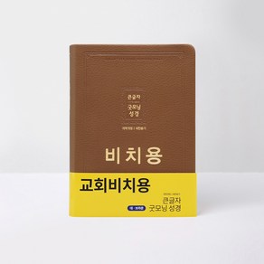 비치용성경 개역개정 큰글자굿모닝성경 대 무지퍼합본 브라운 아가페