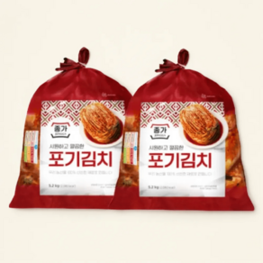 종가 중부식 포기김치 10.4kg(5.2kg X 2) 종가집 김치, 5.2kg, 2개