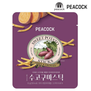 피코크 수고구마스틱 50g x 1개, 10개