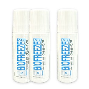 [오렌지팜] 바이오프리즈 MD 3oz 롤온형 (스틱) 바르는 파스 스포츠겔, 1개, 3개입