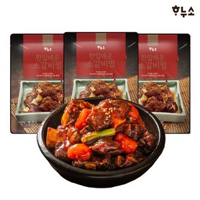 하누소 한입 매운 소갈비찜 500g 3팩, 3개