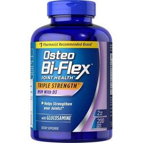 Osteo Bi-Flex Tiple Stength Glucosamine 1500 mg MSM 1500 mg with Vitamin D3 1000 UI Tablets 200, 1개, 200정