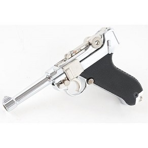 장남감 독일군 권총 루거 P08 스케일 모델건 블랙 풀메탈 시뮬레이션건 Silve Luge P08 Model gun Metal simulation pistol hand guns, 1개