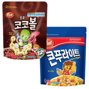 포스트 콘푸라이트1100g+오곡코코볼1000g, 1세트