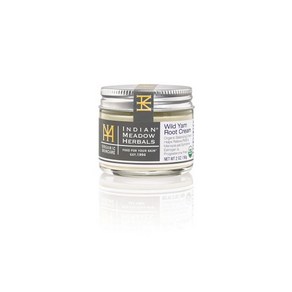 Indian Meadow Hebals 인디언 메도우 허브 와일드 얌 루트 크림 2oz PMS 갱년기 를 에스트로겐 프로게스테론 프리, 50g, 1개