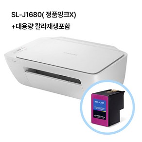 삼성 SL-J1680 잉크젯 가정용 프린터/복합기 (대용량재생 컬러잉크1개+구성품포함)