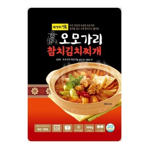 60년 전통 국내산 묵은지 오모가리 참치 김치찌개, 3개, 500g