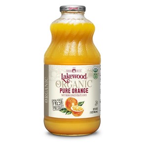 Lakewood Oganic Pue Oange Juice 32 FZ Lakewood 유기농 퓨어 오렌지 주스 32 FZ, 1개, 946ml, 1개