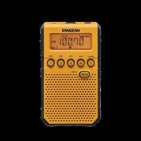 Sangean DT-800C 휴대용 풀 밴드 라디오 밴드 수신기 AM/FM/날씨 경고 충전식 포켓 라디오 FM 수신기, 1개, 없음, 없음