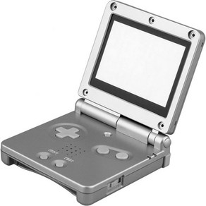 Nintendo GBASP Gameboy Advance SP용 오스텐트 풀하우징 쉘 케이스 커버 교체 - 컬러 레드 754304, Silve, 1개