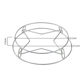 스텐 냄비받침 주방 가정용 선반 단열 데우기 방지 냄비받침 다용도 냄비받침 수납 냄비받침, 스팀 랙, 1개
