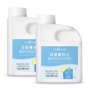 흥국F&B 리얼베이스 블루하와이안레몬 1kg, 2개