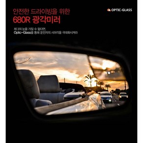 사각지대 시야확보 필수아이템 (옵틱글래스) 사이드 광각미러(혼다 CR-V 전용), 운전석, CRV 2세대 (01년~06년) 1208, 1개