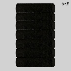 송월타올 40수 200g 수건 포인트 7장묶음 556GSM 40x90cm, 7개, 검정