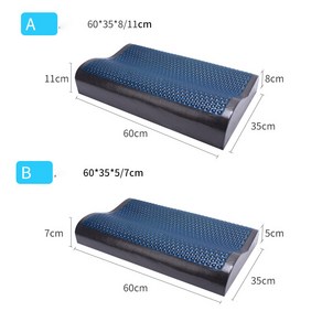 CNTCSM테크노젤베개 베개+베개커버 두 가지 모델, B(60*35*5.5/7)+베갯잇, 1개