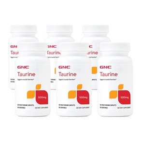 GNC [6개 SET] 타우린 500mg 50정 (타블렛) Tauine 50tabs, 6개