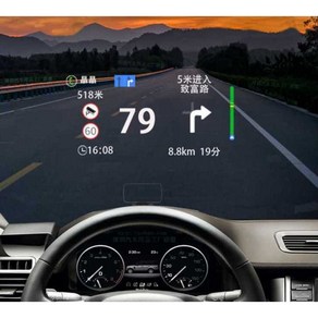 HUD 순정 연동 헤드업 디스플레이 전기차 속도계, 하이브리드 일반 모델 obd