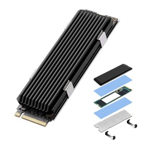 PS5 슬림 SSD 방열판 NVMe M.2 알루미늄 메모리방열판, 1개