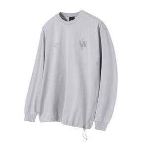 스위브 Bottom Hem Sting Long Sleeve T-shits Light Gey LSRSCTR114M