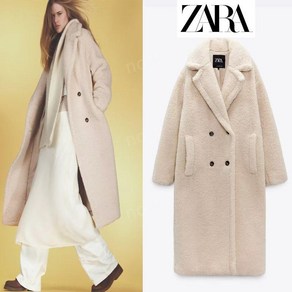 자라 여성 램스울 플리스 코트 롱 재킷 ZARA