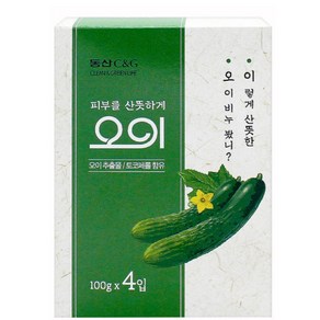 동산씨앤지 오이 비누, 100g, 12개