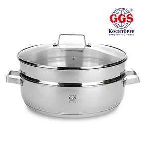 스텐 만두 찜기 스텐 인덕션 전골냄비 찜냄비 찜판 샤브 샤브 냄비 독일주방 GGS, 32cm, 1개