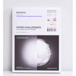 메디힐 하이퍼 히알루론산 마스크 MEDIHEAL HYPER HYALURONATE 붙이는 히알루론산 앰플, 1개, 1매입