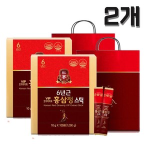 인삼농협 동의삼 VIP 홍삼정스틱 100포 2ea, 100회분, 1kg, 2개