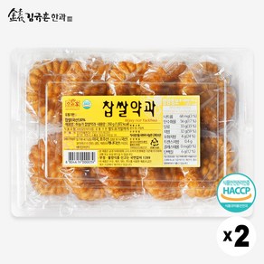 기타 김규흔 한과 찹쌀약과 350g x 2 (총20개입), 2개