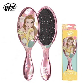 웻브러쉬 디즈니 프린세스 키티 겨울왕국 오리지널 디탱글러 WET BRUSH DISNEY PRINCESS KITTY FROZEN ORIGINAL DETANGLER, 벨, 1개