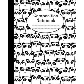 (영문도서) Composition Notebook: Cute Panda Patten - College Ruled - Notebook Fo Kids School Notebook Papeback, Independently Published, English, 9781718027947