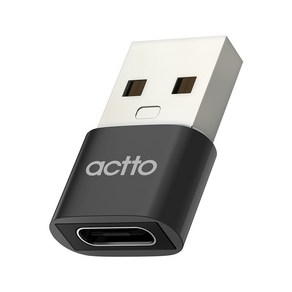[에이치플러스몰] 엑토 C타입 to USB 2.0 OTG 변환 젠더 어댑터 USBA-14, 23mm, 블랙, 1개