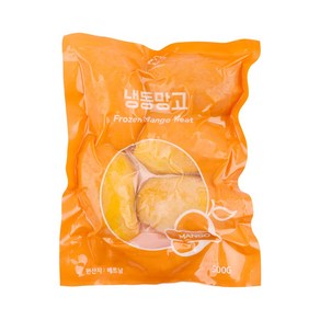 [골든피트] 냉동과일 망고미트 스무디 쥬스 1/2 500g (Fozen Mango Meat), 1개