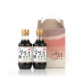 신앙촌 진 2호 양조간장 선물세트, 360ml, 2개