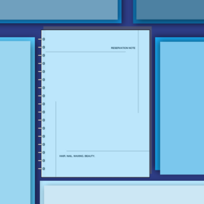 예약장부(5개월분량) 미용실 네일샵 속눈썹 뷰티 왁싱 노트 - 매출 고객 예약관리, 1개