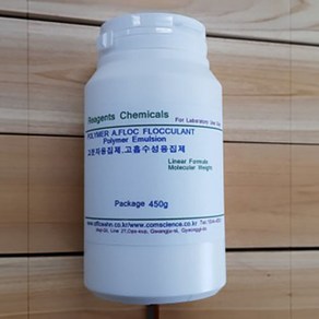 Polyme Emulsion 고분자응집제 고흡수성응집제 450g, 1개