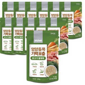 이즈칸 독 영양듬뿍 기력보충 닭고기황태죽 100g (박스/12개입), 12개