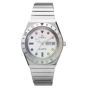 [TIMEX] Timex Q Rainbow Quartz 36MM Watch TW2V66000 시계 타이멕스 화이트 다이얼