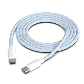 슌키 USB-C 240W 초고속 충전 케이블 아이폰 15 갤럭시 S24 호환, 1개, 블루, 1.2m