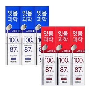 메디안 잇몸과학 치약 클린민트(120gx3입)+스트로민트(120gx3입), 1세트