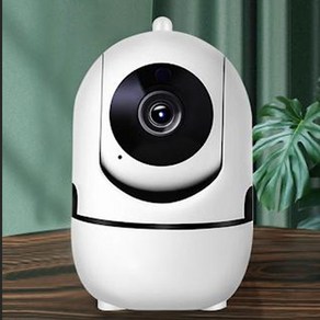 [양방향오디오]리빙가을 홈캠 애견 카메라 실시간 모니터링 가정용 CCTV, 1세트, 화이트, CN-1