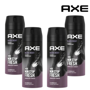 AXE 악스 데오드란트 블랙 나이트 스프레이 150ml 4개