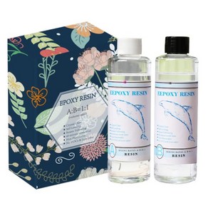 에폭시레진 자연경화 크리스탈 1:1 (100ml), 1개