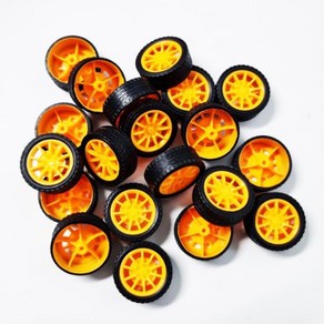 3cm 고무 바퀴 과학 자동차 만들기 부품 20P 과학재료 에너지 교육용 완구