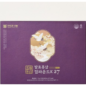 초월홍삼 발효홍삼 컴파운드k 27(30포), 450g, 1개