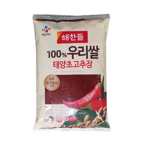 CJ 해찬들 우리쌀 태양초 고추장 리필 500g 식품 > 장/소스 장류, 1개